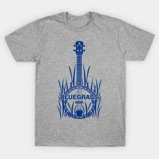 Bluegrass Banjo Music Blue Original Blue Grass T-Shirt